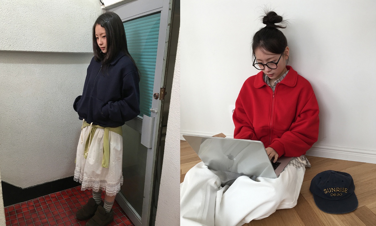 데일리하게 입기 좋은
컬러 집업 점퍼