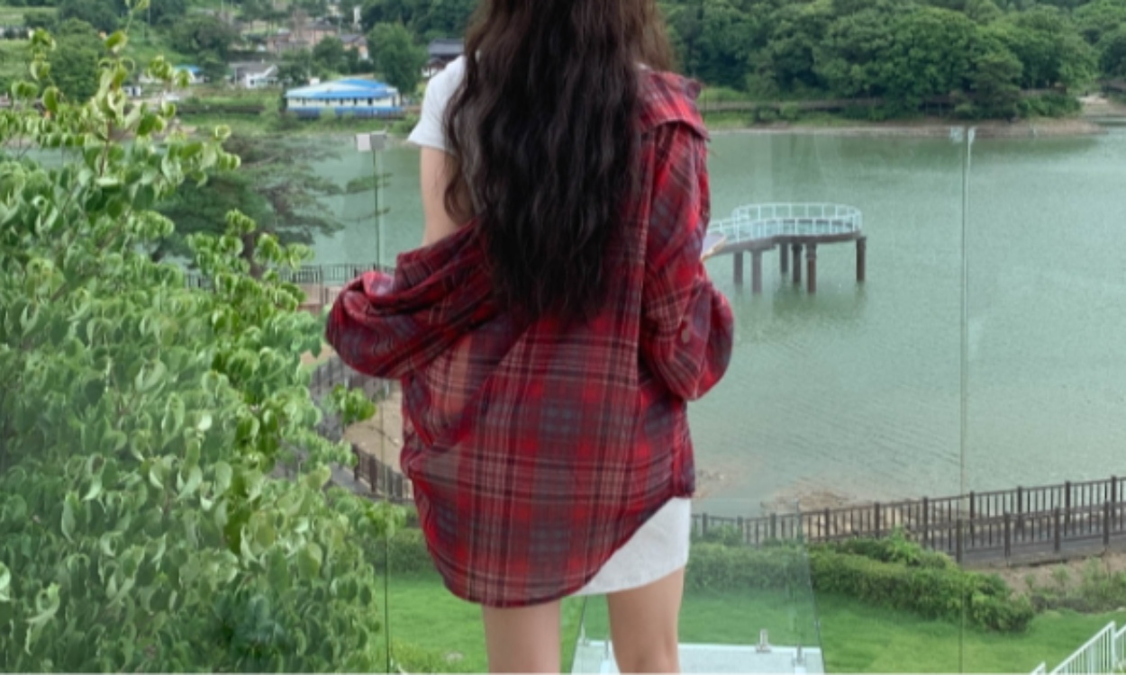 자외선차단 필수!
썸머 체크 셔츠