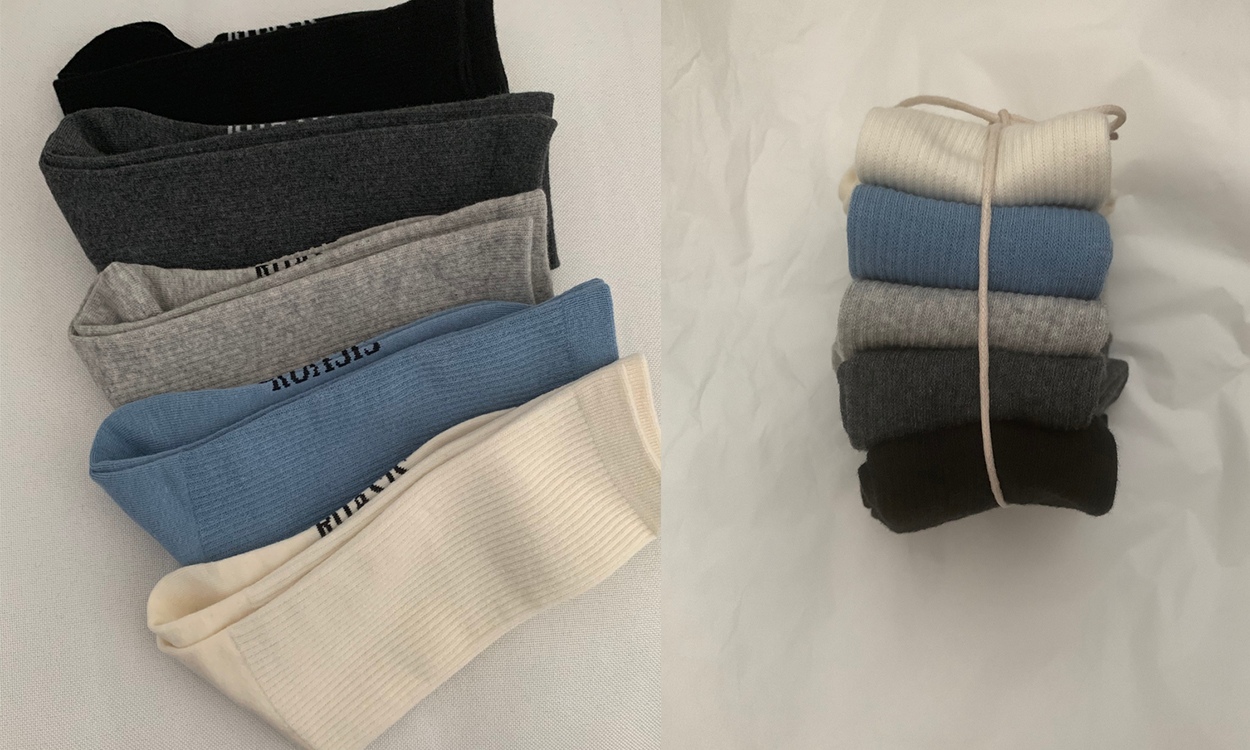 쫀득쫀득한 원단감ற
흘러내림없는 #데일리양말