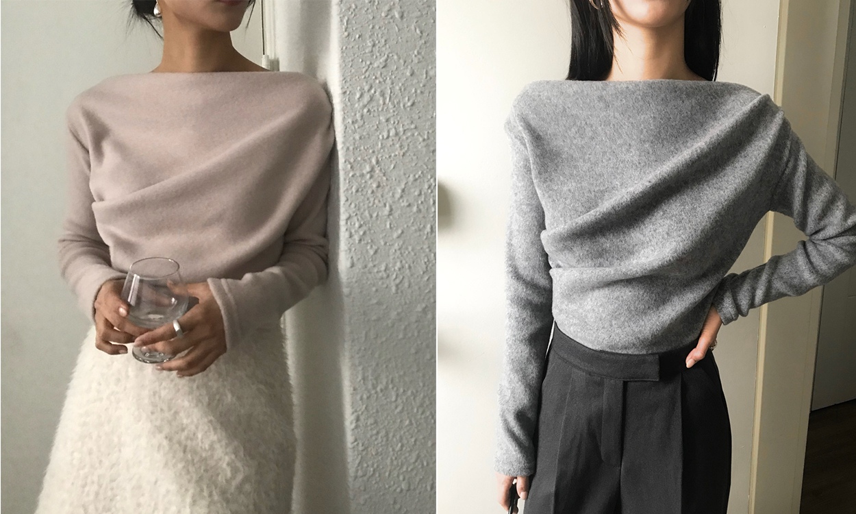 포근하고 부드러운
겨울 드레이프 니트