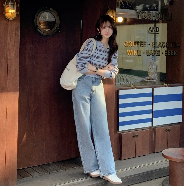 데일리룩부터 출근룩까지
러비드 와이드 데님 팬츠