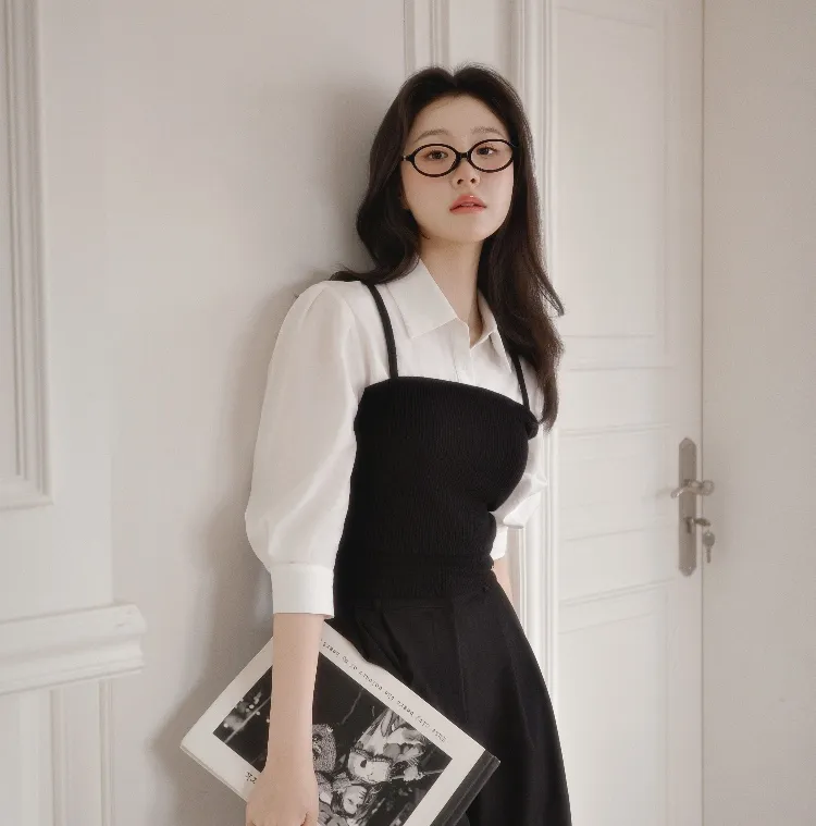 봄이랑 찰떡
메리덴 뷔스티에 블라우스