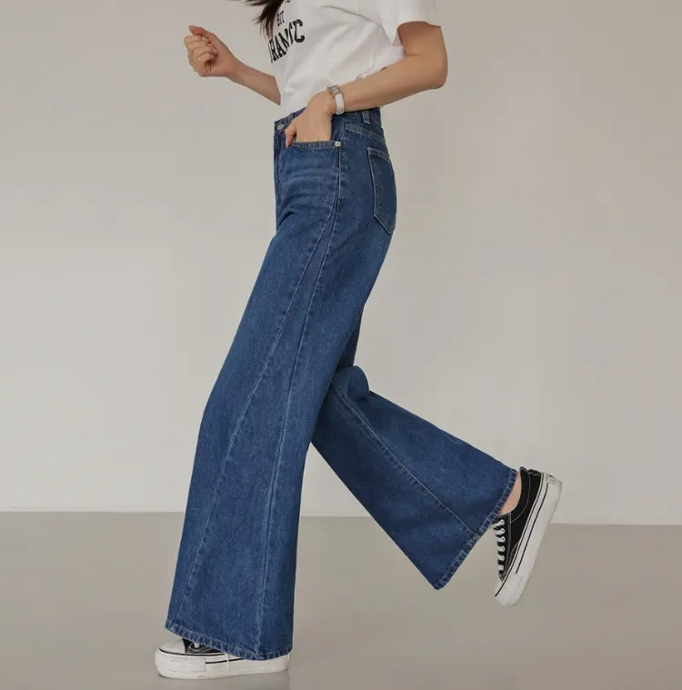 다리야, 맘껏 움직여봐
사선라인 플레어 데님