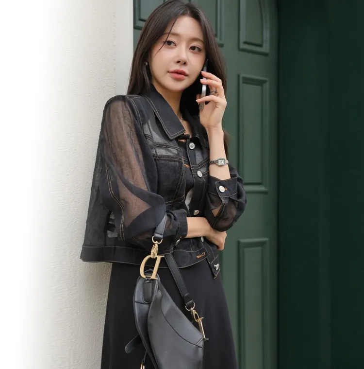 강남 8시? 응 이따봐~
[모임룩추천]시스루자켓