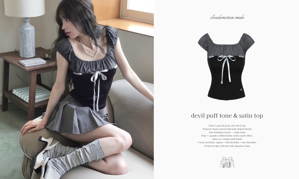 긱시크+발레코어=데빌 ღ
devil puff t
