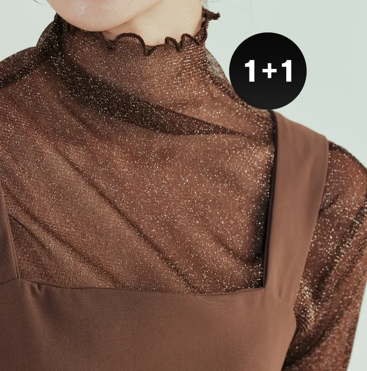 간절기 이너 필수템
#시스루#레이어드