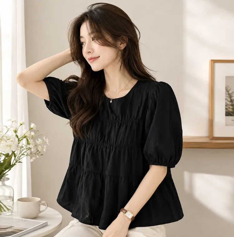 여름 데일리룩 추천!
스모크 블라우스