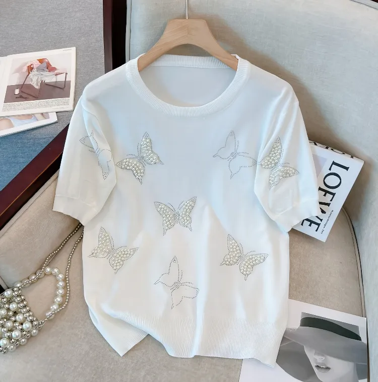 여름 이너 1+1 찬스
진주 나비 반소매 니트