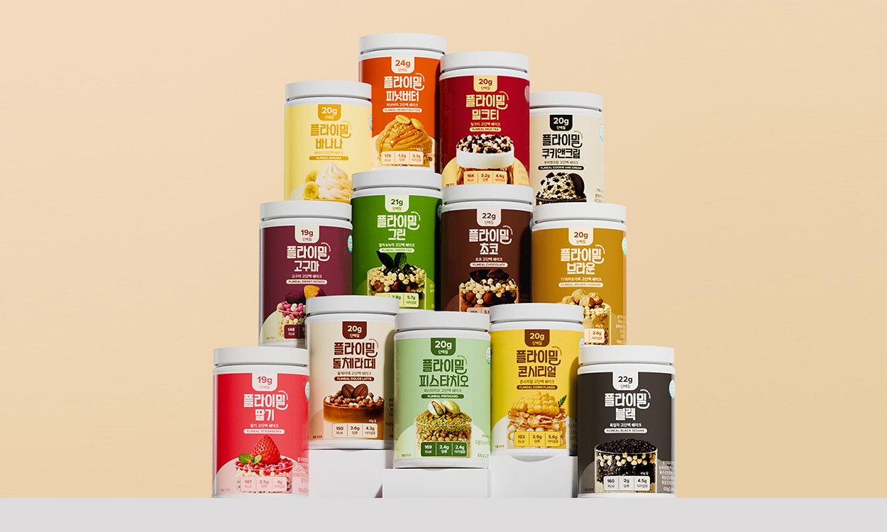 맛과 성분 모두 갖춘 
플라이밀 단백질 쉐이크!