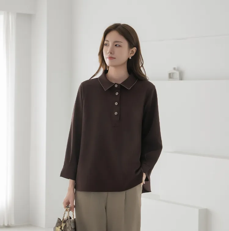 가을의감성
카라 블라우스