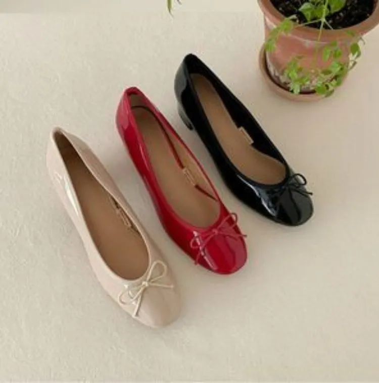 리본 에나멜
펌프스힐 4.5cm