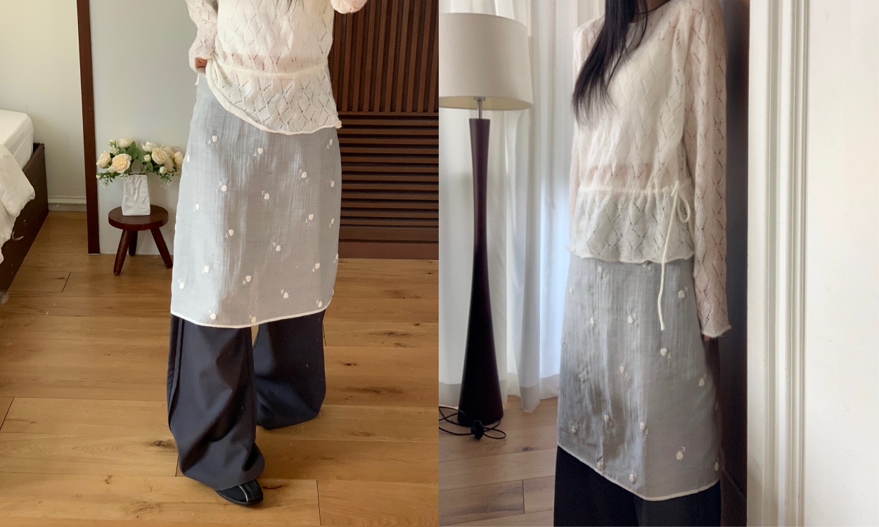 은은한 플라워 패턴으로
페미닌 무드 랩 SK