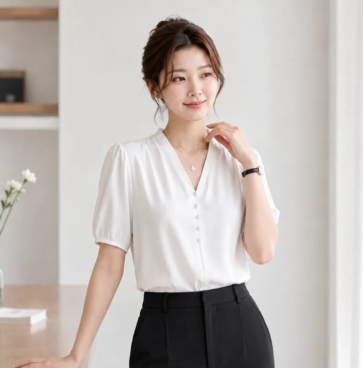 데일리 오피스룩 추천!
반팔 블라우스
