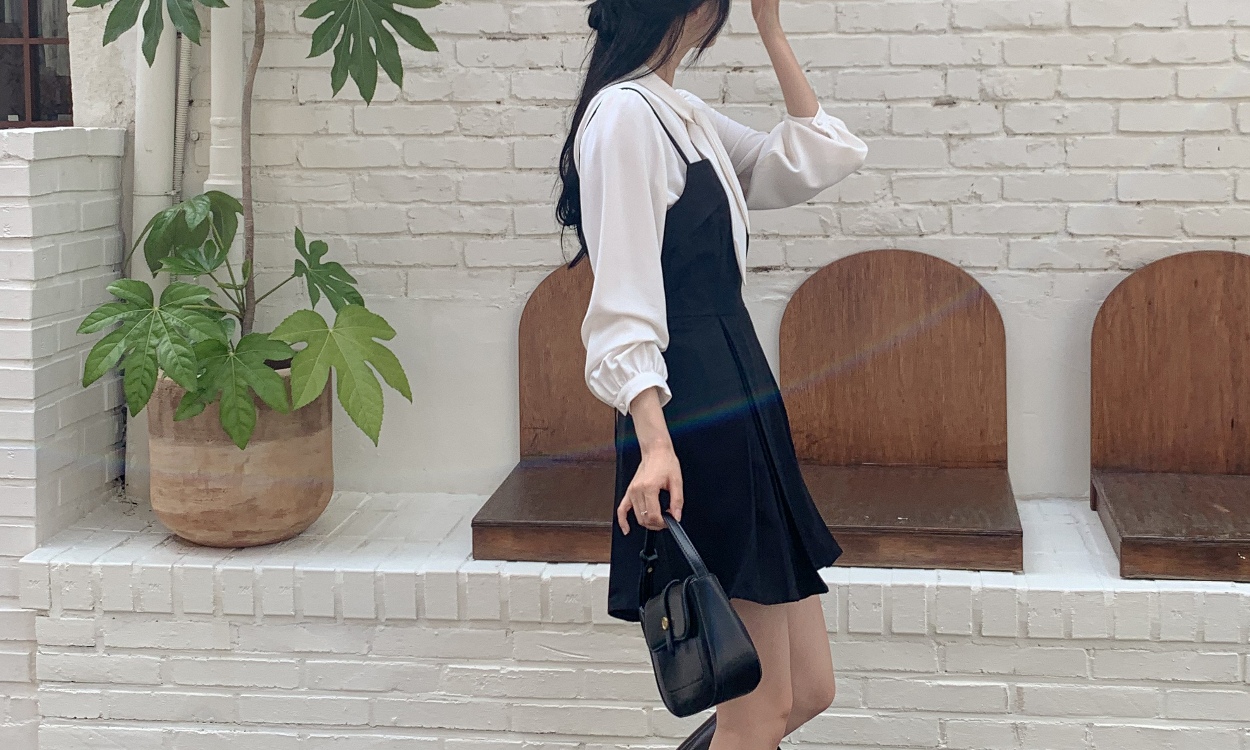 핀턱 a라인 원피스
with 라움슈슈