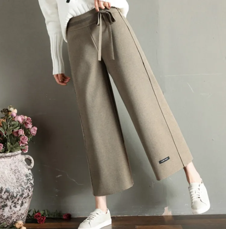 팬츠 주문1위!
허리밴딩 와이드 모직팬츠