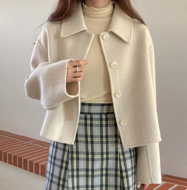 울 핸드메이트 코트!
크롭기장 소프트 코트