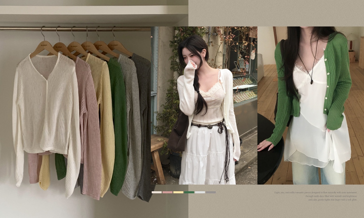 SS시즌 활용하기 좋은
여리핏 가디건..~