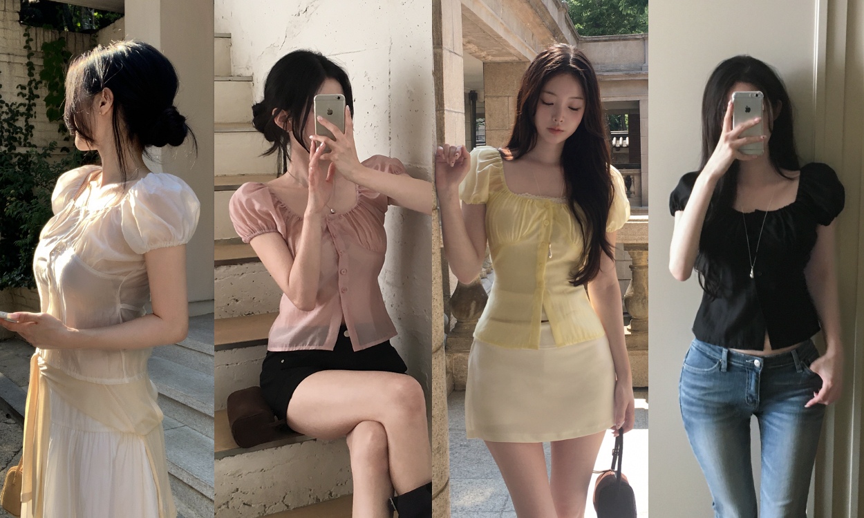 러블리한 디테일과 소재
SS시즌 H.블라우스~*