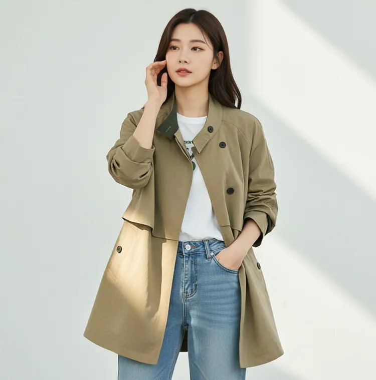 클래식한 스타일의
데일리 트렌치코트