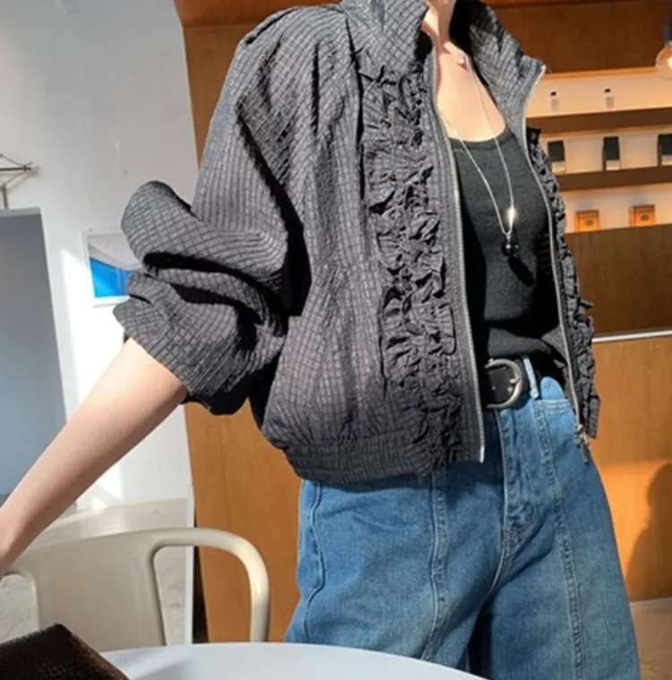 퀄리티 좋은 프릴 점퍼
간절기부터 여름까지 쭉