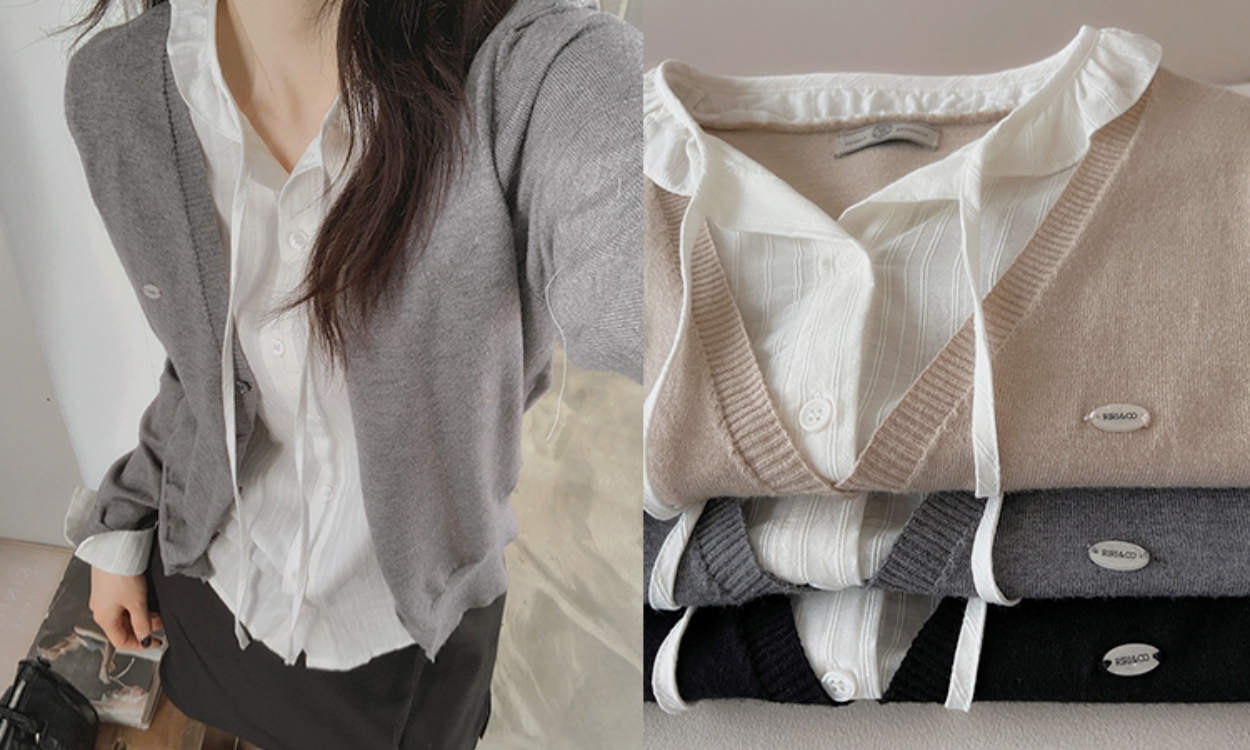 러블리한 무드가 가득
레이어드 니트 가디건