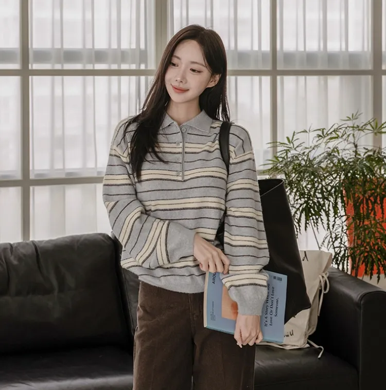 트렌디한 무드의
포근한 울 카라 니트