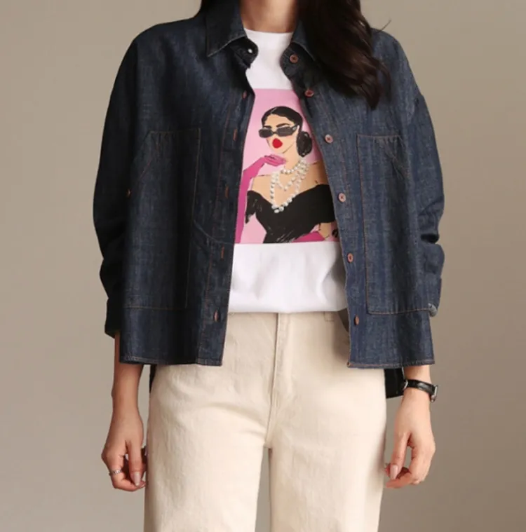 입체적인 포켓라인 포인트
moz 빅포켓 데님셔츠