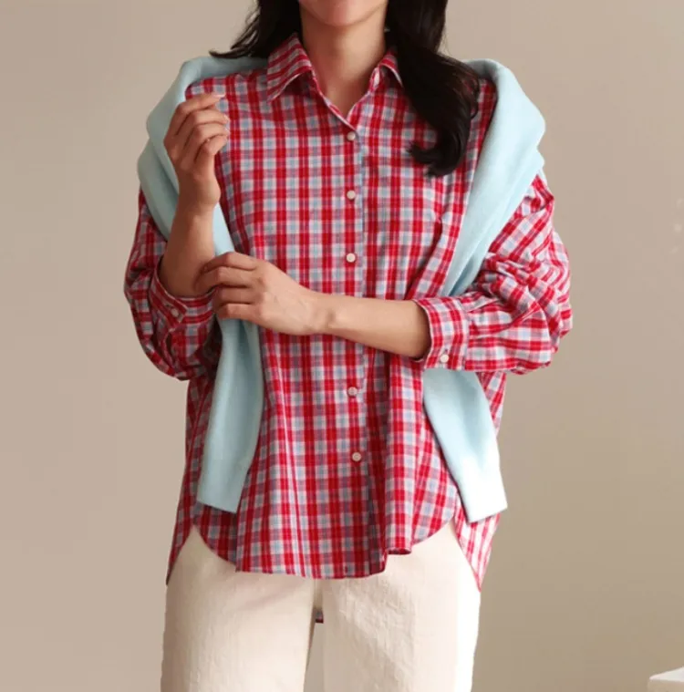 프레쉬한 컬러감의체크패턴
paul 체크 셔츠