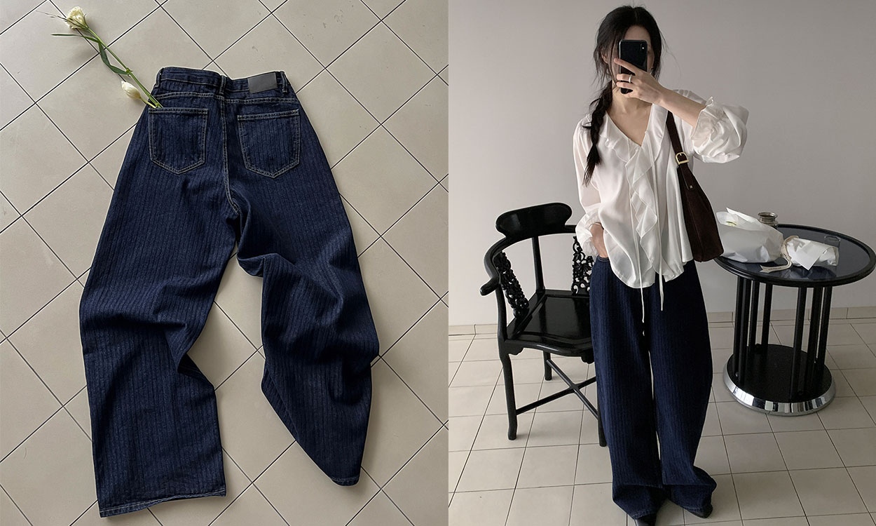 판매량 베스트 코디조합!
스트라이프 데님+블라우스