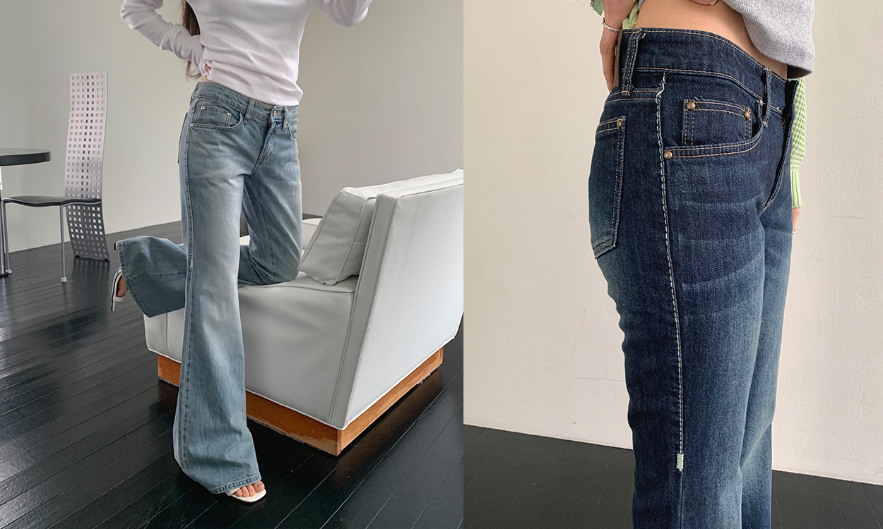 Yellow & Pink
Stitch Jeans