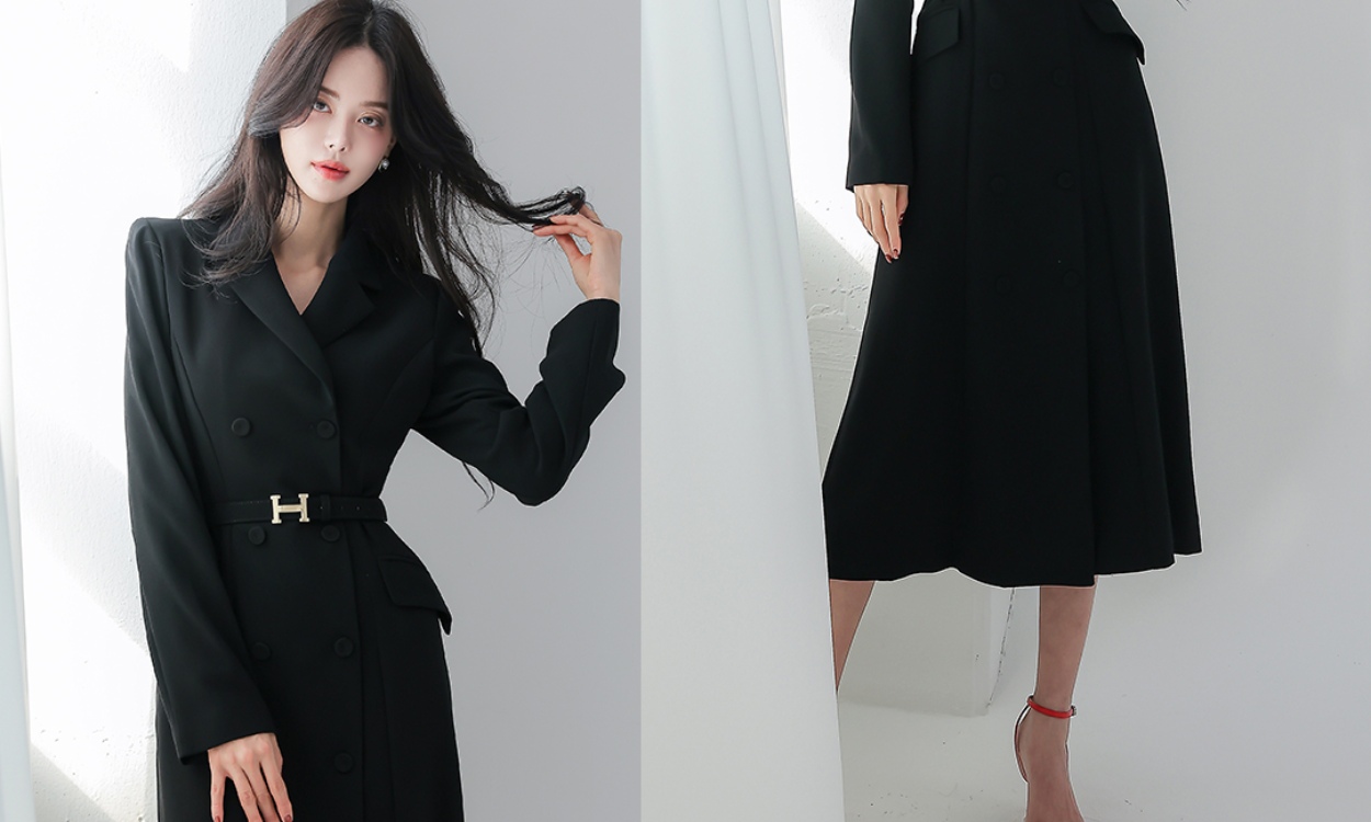 간절기 모임룩 하객룩
롱 자켓 원피스 