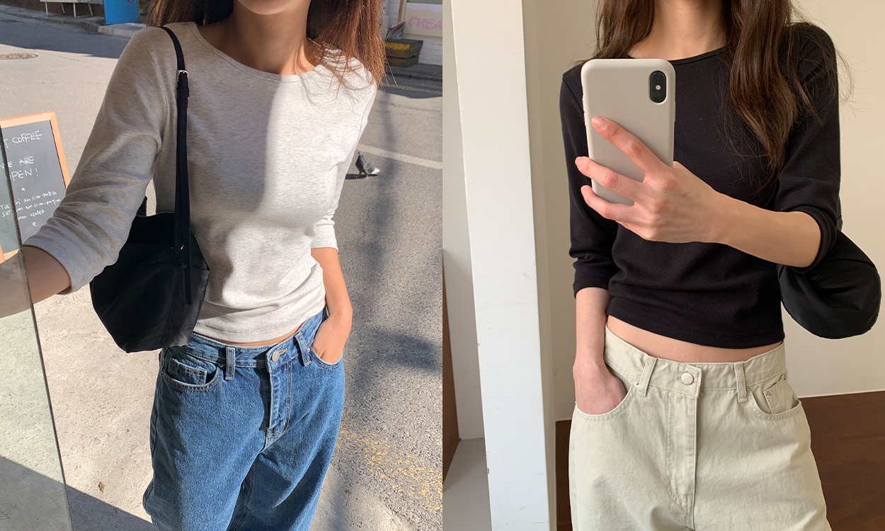 미니멀한 실루엣의
켈리 7부 티셔츠