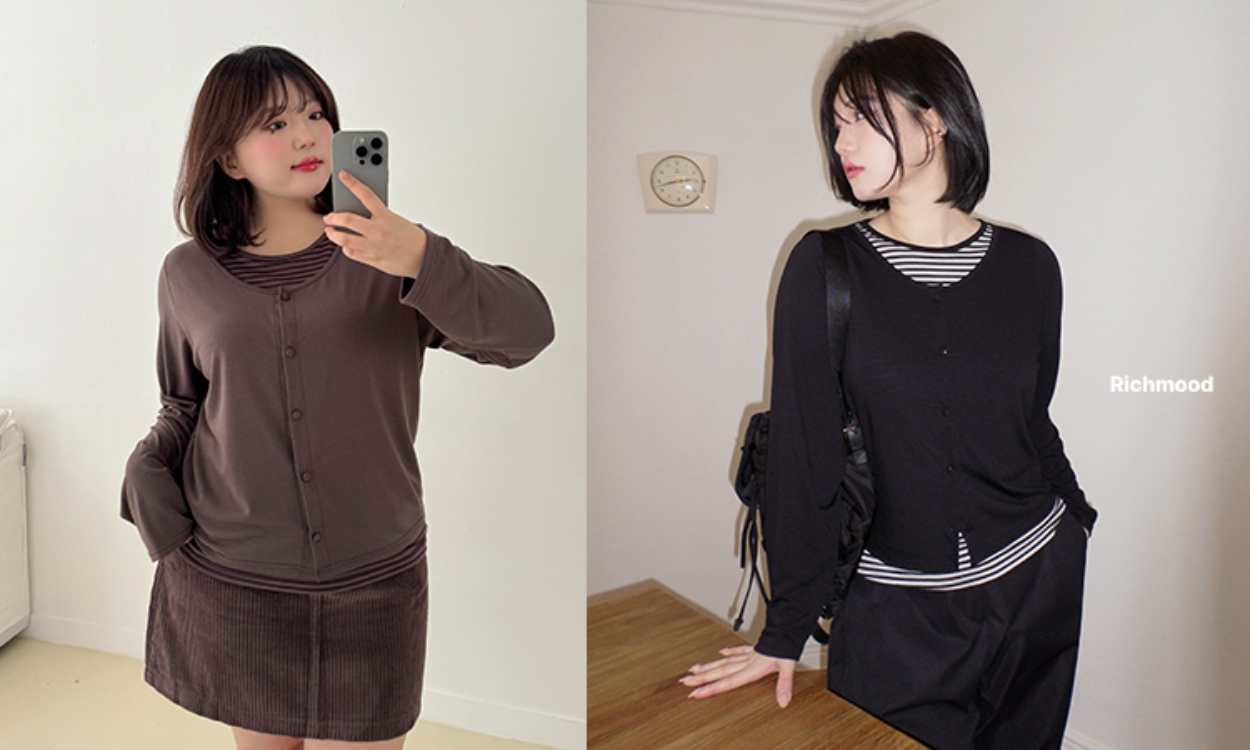 간편하게 레이어링 연출!
리치무드 봄신상 업뎃