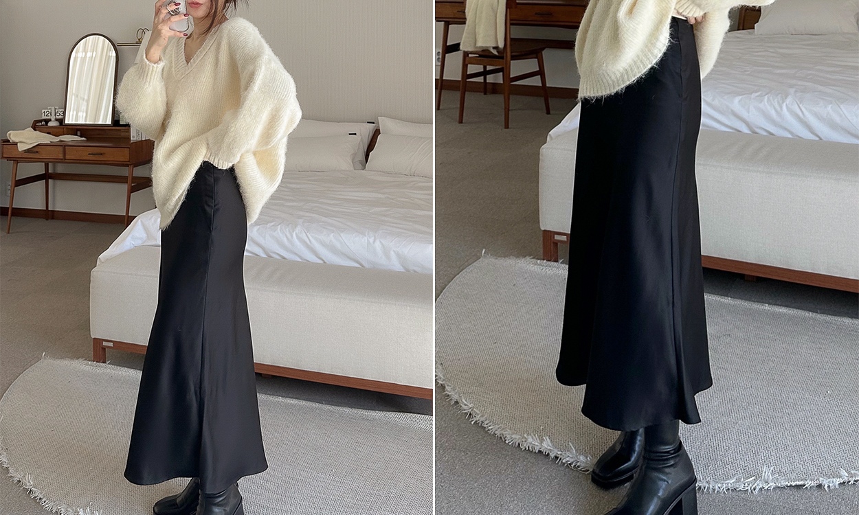 데이트룩 하객룩 추천
페미닌무드 가득한  새틴