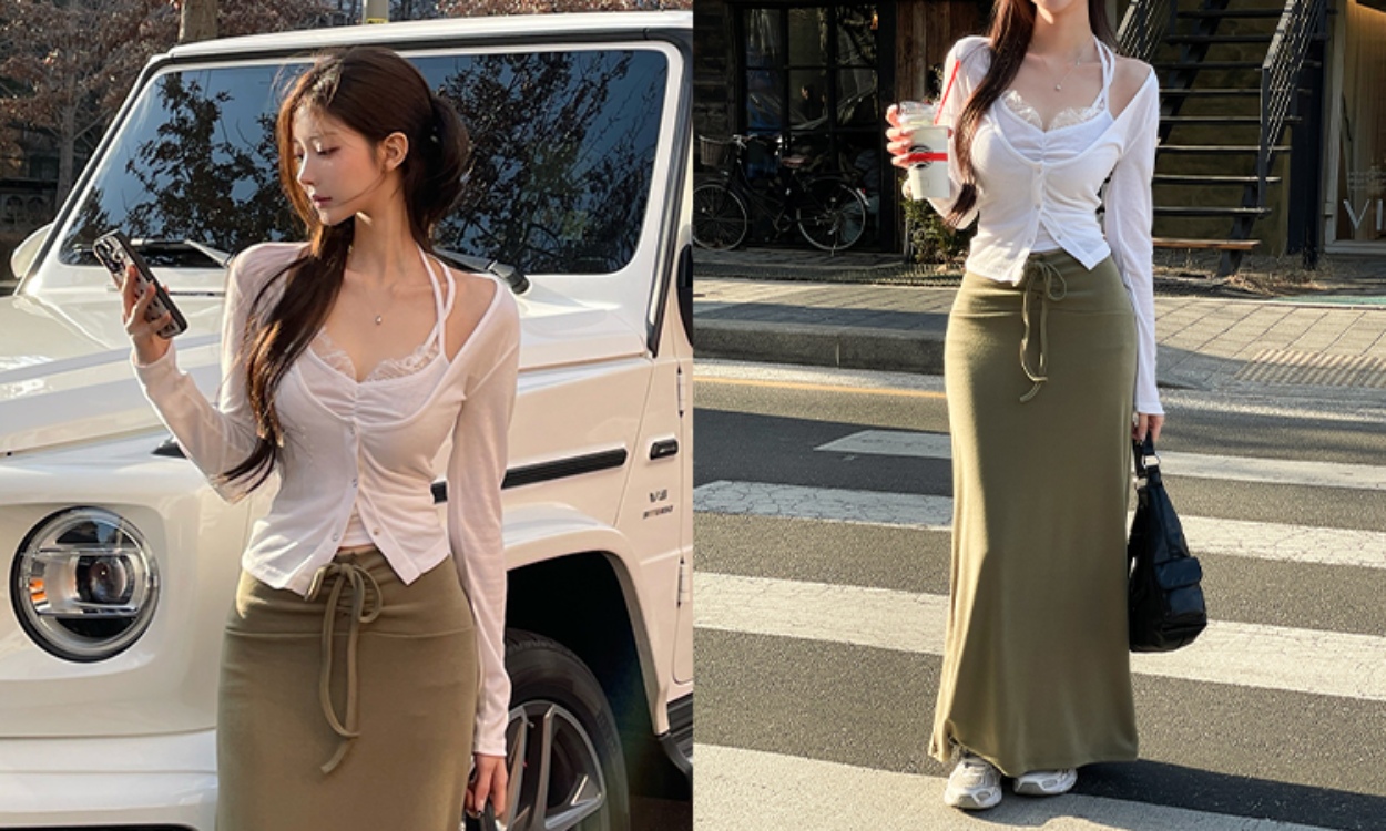 일체형으로 간편한 
레이스 나시 & 가디건