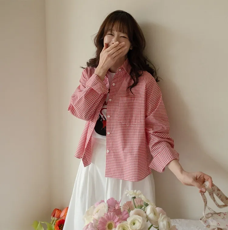 사랑스러운 레드체크
블라우스로 봄맞이