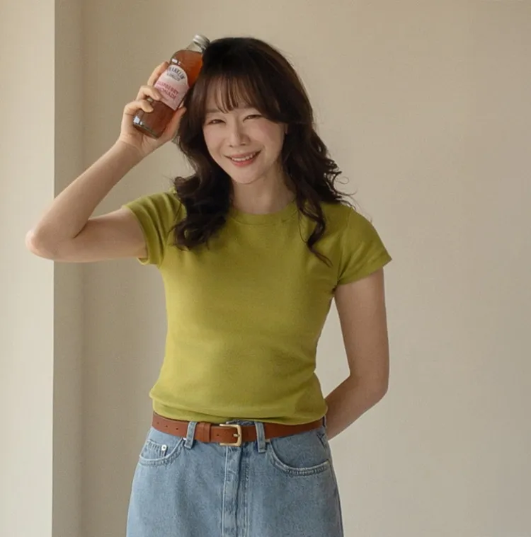 간절기에 딱 
이너로 입기 좋은 T