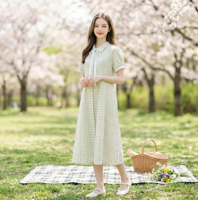 2026년 봄신상
체크카라리본원피스
