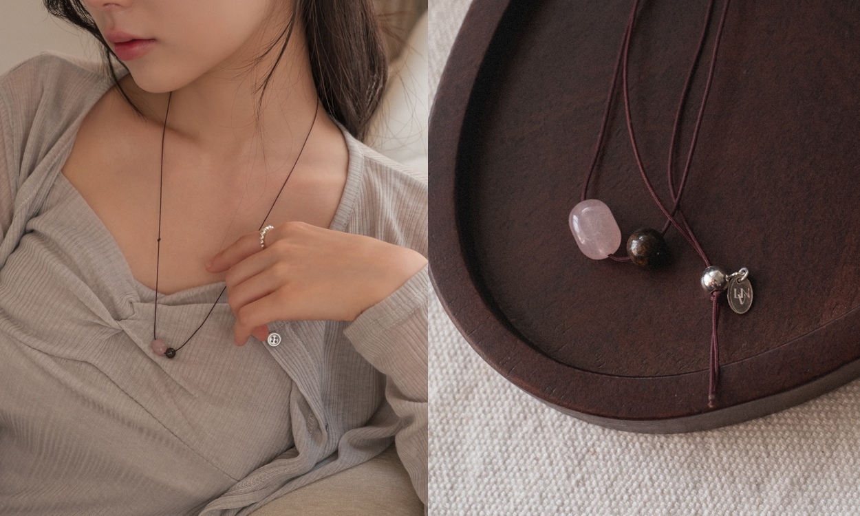 초커부터 80cm 롱까지
NEW 원석 코튼 목걸이