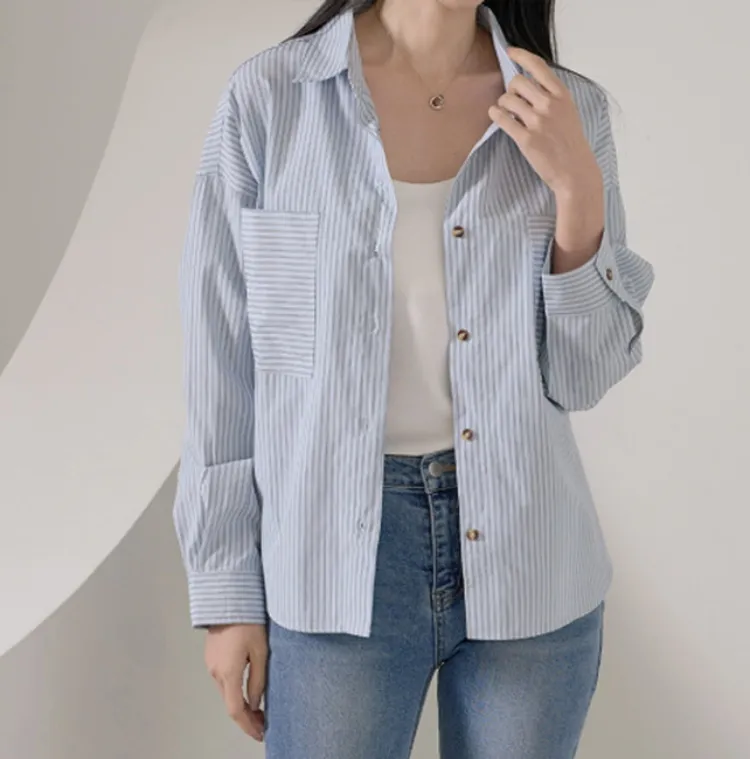 캐주얼한 매력을 가진
스트라이프 셔츠