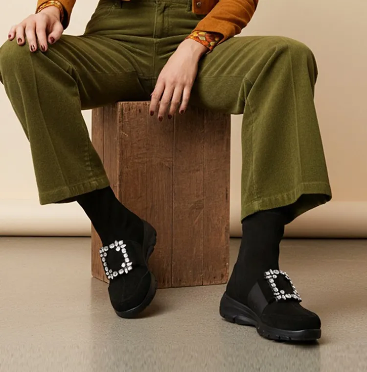 큐빅장식 스판 앵클부츠
볼프특가