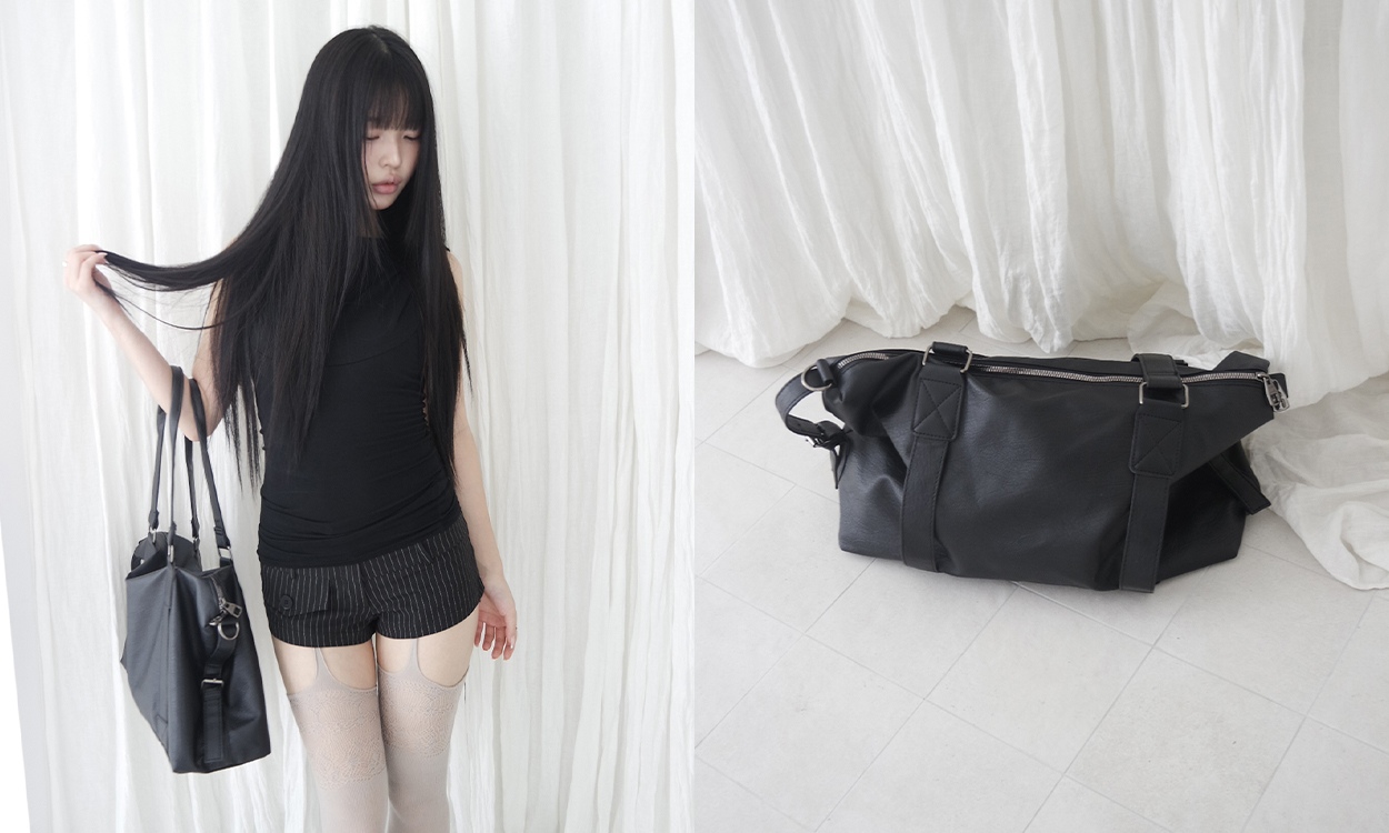 leather
hobo bag