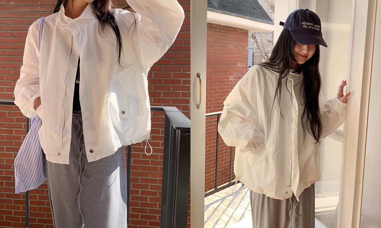 간절기 필수템 
윈드브레이커 점퍼 