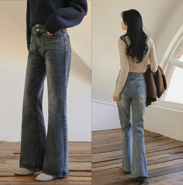 다리가 길어보이는
보정핏 기모 부츠컷진 