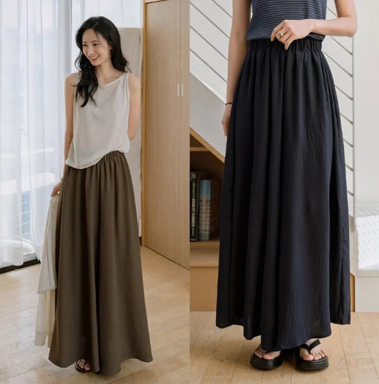 스커트보다 편안한~
살랑살랑 큐롯팬츠