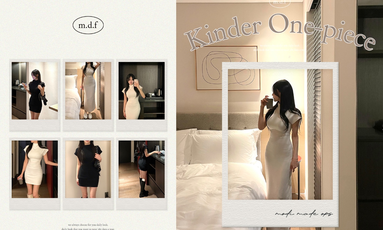 믿고보는 모디 MADE⯌
킨더 반목 반팔 원피스