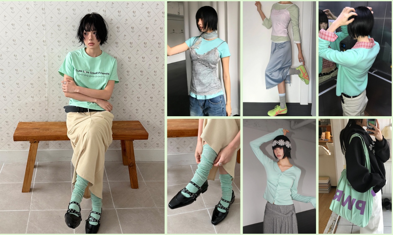 올봄의 정답, 민트 코어
무채색에 더하는 청량함