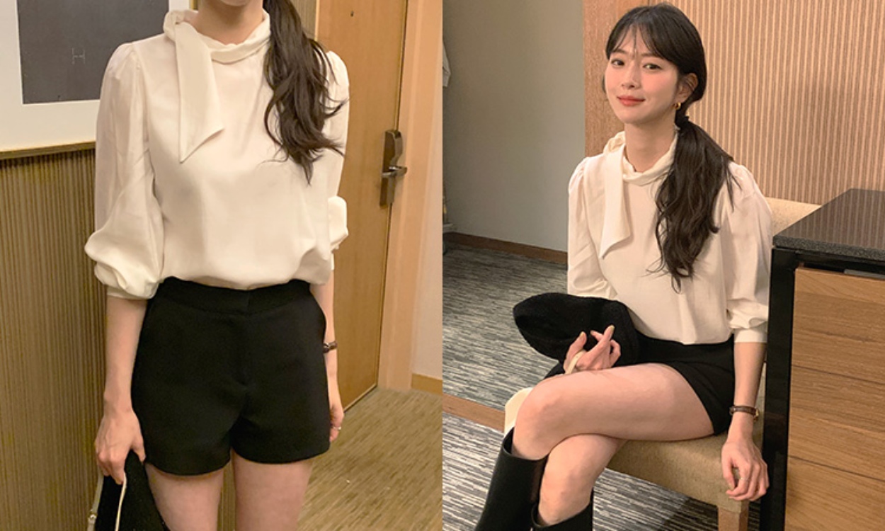 데일리룩부터 하객룩까지
타이 블라우스