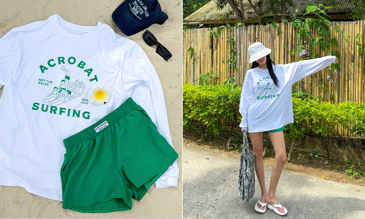 서핑 루즈핏 래쉬가드
[남여공용]설레는 커플룩