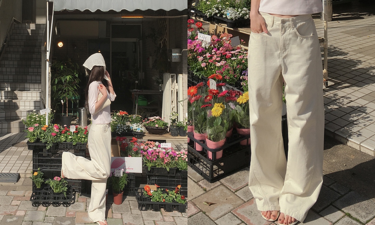 베이직에 트렌디함 한스푼
#로우라이즈 #사선절개